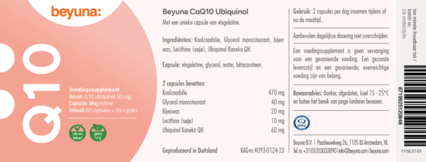 Beyuna - Q10 ubiquinol - Afbeelding 2